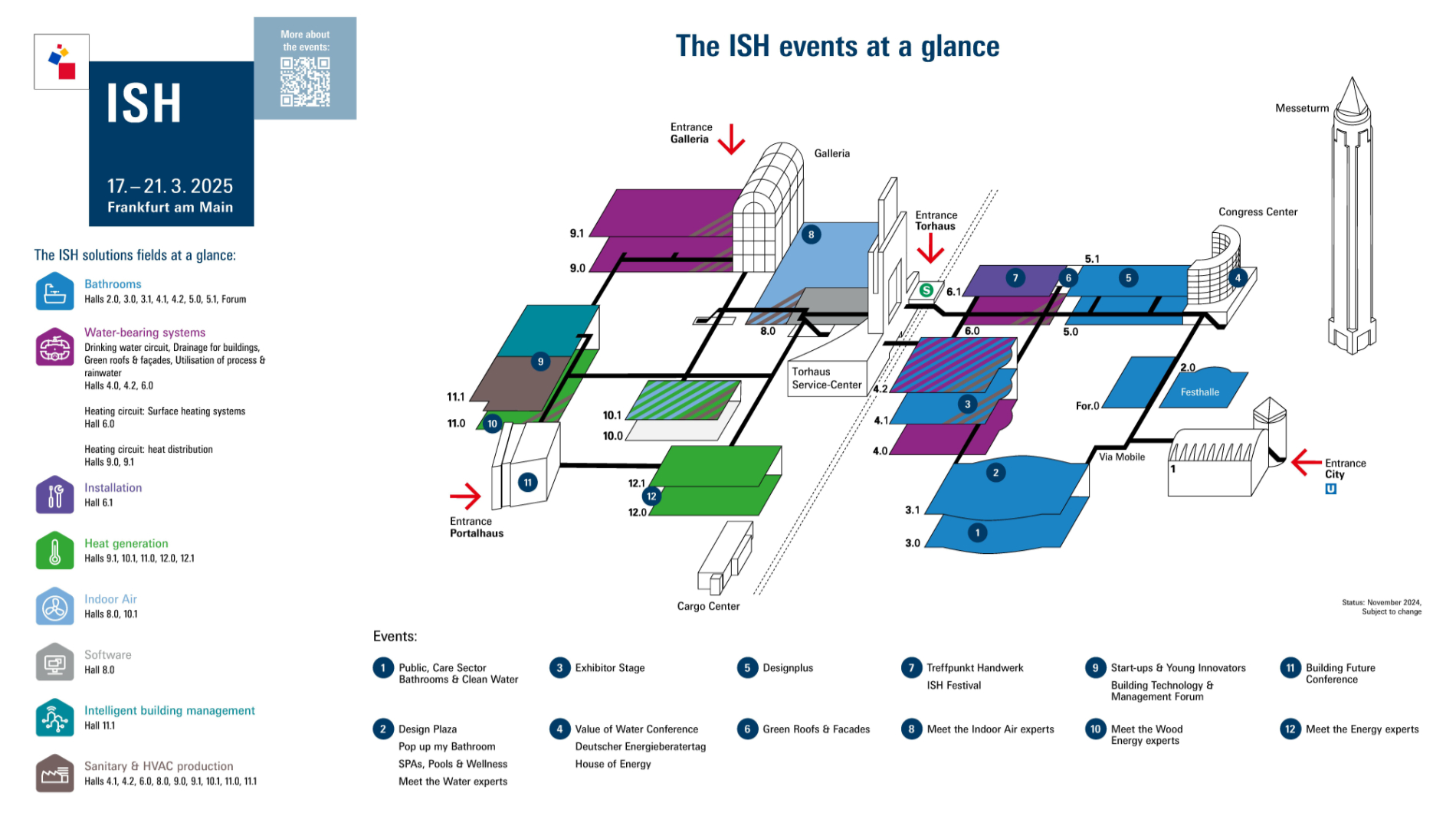 Fairground ISH 2025 events at a glance